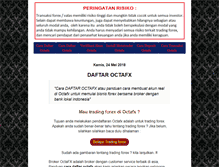 Tablet Screenshot of daftaroctafx.com